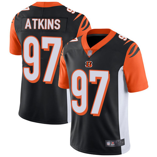 Cincinnati Bengals Limited Black Men Geno Atkins Home Jersey NFL Footballl 97 Vapor Untouchable